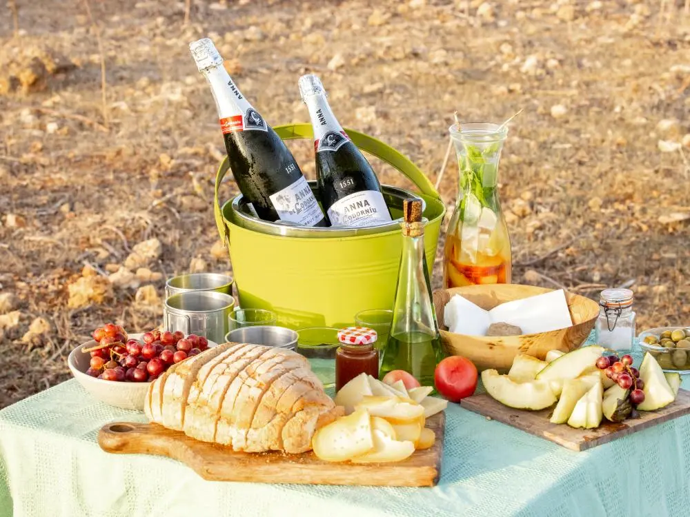 Reiten und Picknick